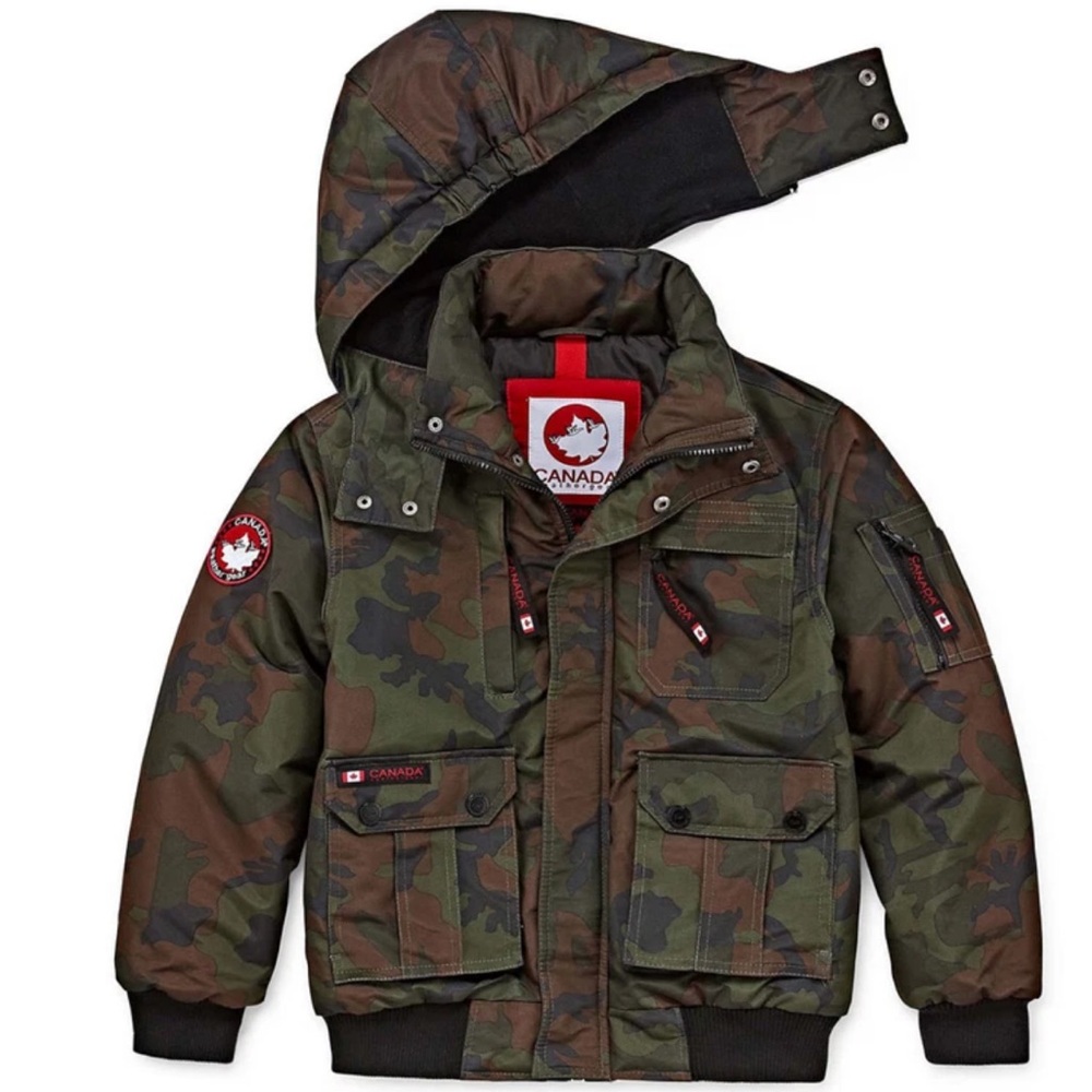 Boys Canada weathergear Camouflage Parka